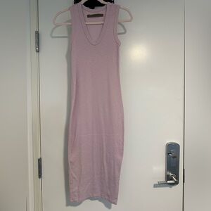 Enza Costa Purple Sleeveless Midi Dress XS